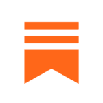 Substack-Logo in Orange und Schwarz
